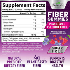 Close-up of berry-flavored fiber gummy