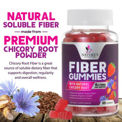 Nutrition label highlighting 4g soluble fiber per serving
