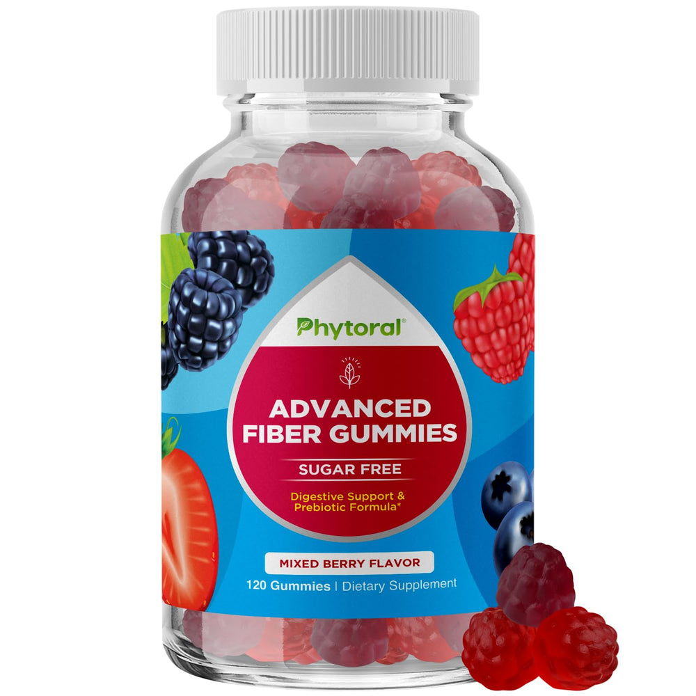 Fiber Gummies for Adults with chicory root inulin prebiotic fiber