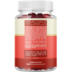 Close-up of glossy sugar-free fiber gummies