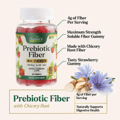 Product packaging: Fiber Gummies for Adults – 60 gummies