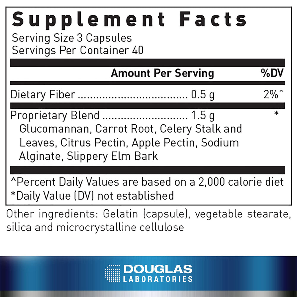 Fiber-Plex bottle label displaying 120 capsules