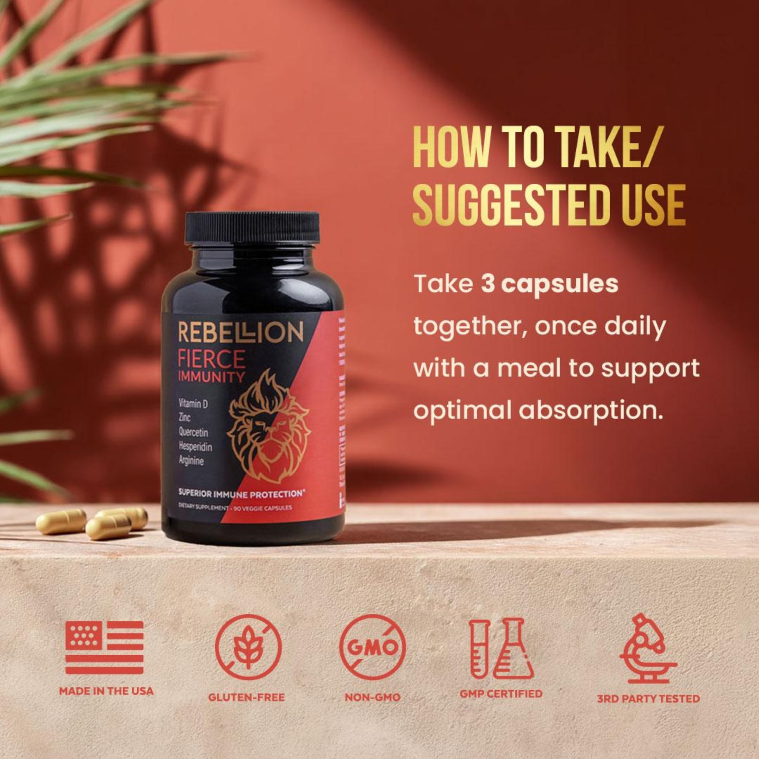 Easy-to-swallow capsules for daily immune support