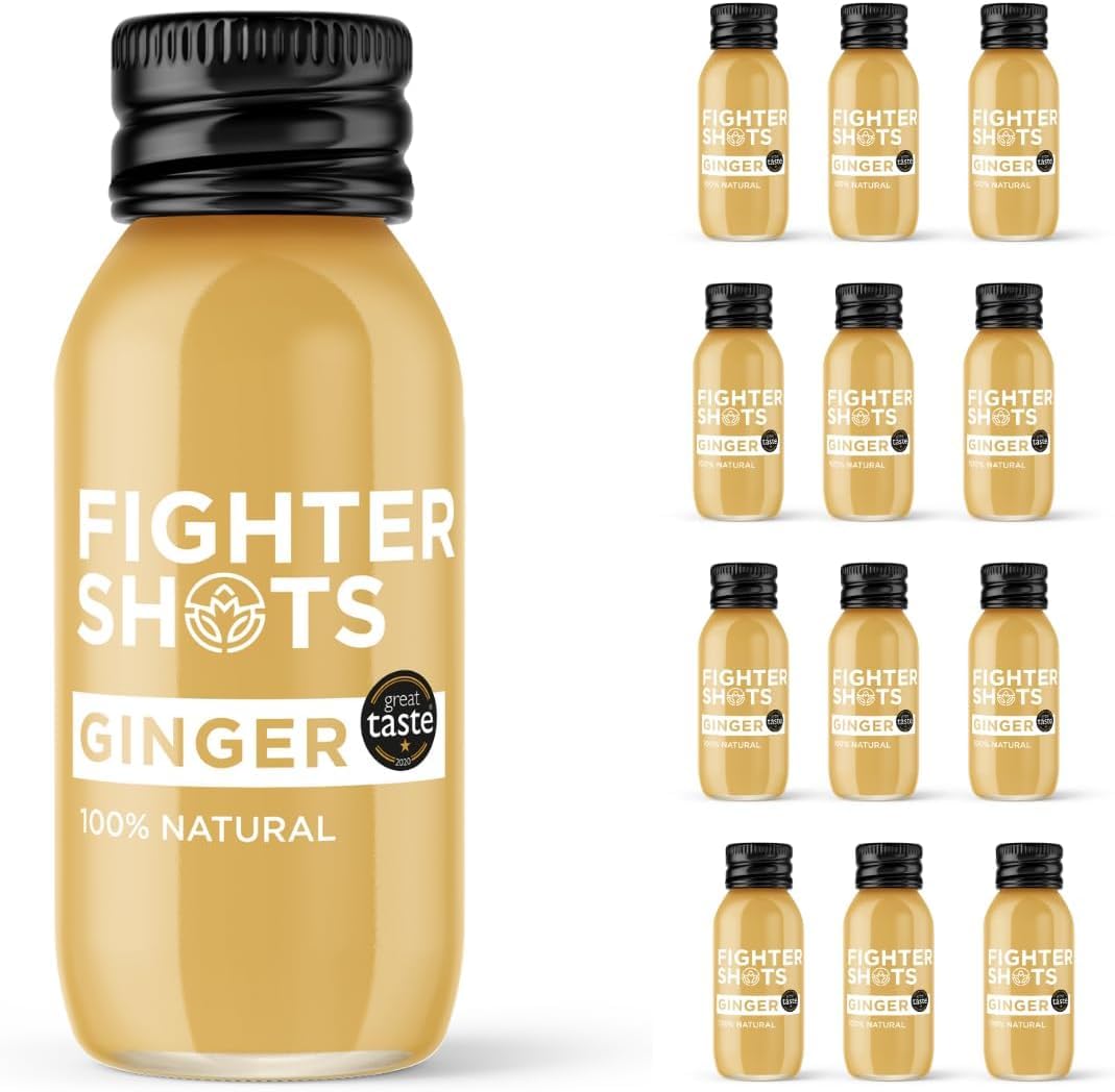 Fighter Shots Ginger bottle packaging