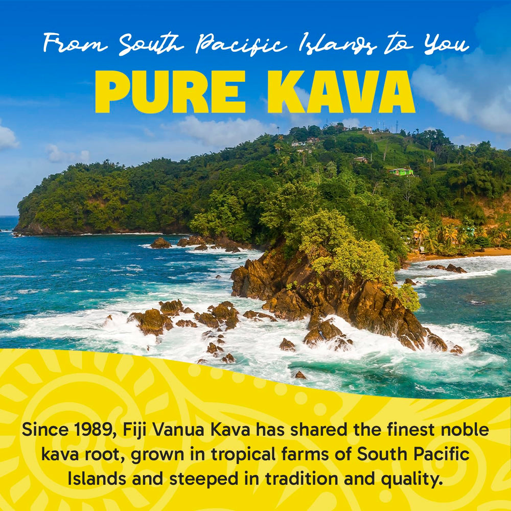 Sealed Fiji Vanua Kava powder bag keeps freshness.