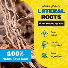 Sun-dried Fiji Vanua Kava preserves potency and flavor.