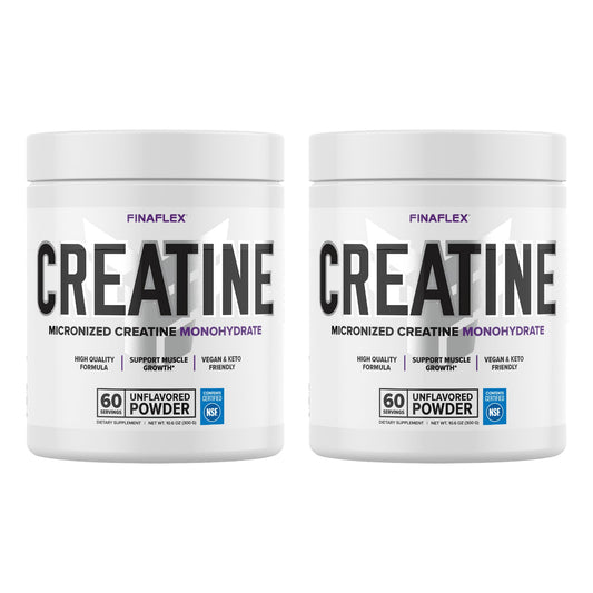 FINAFLEX Pure Creatine Monohydrate Unflavored 10.6 oz 2-pack — front of box