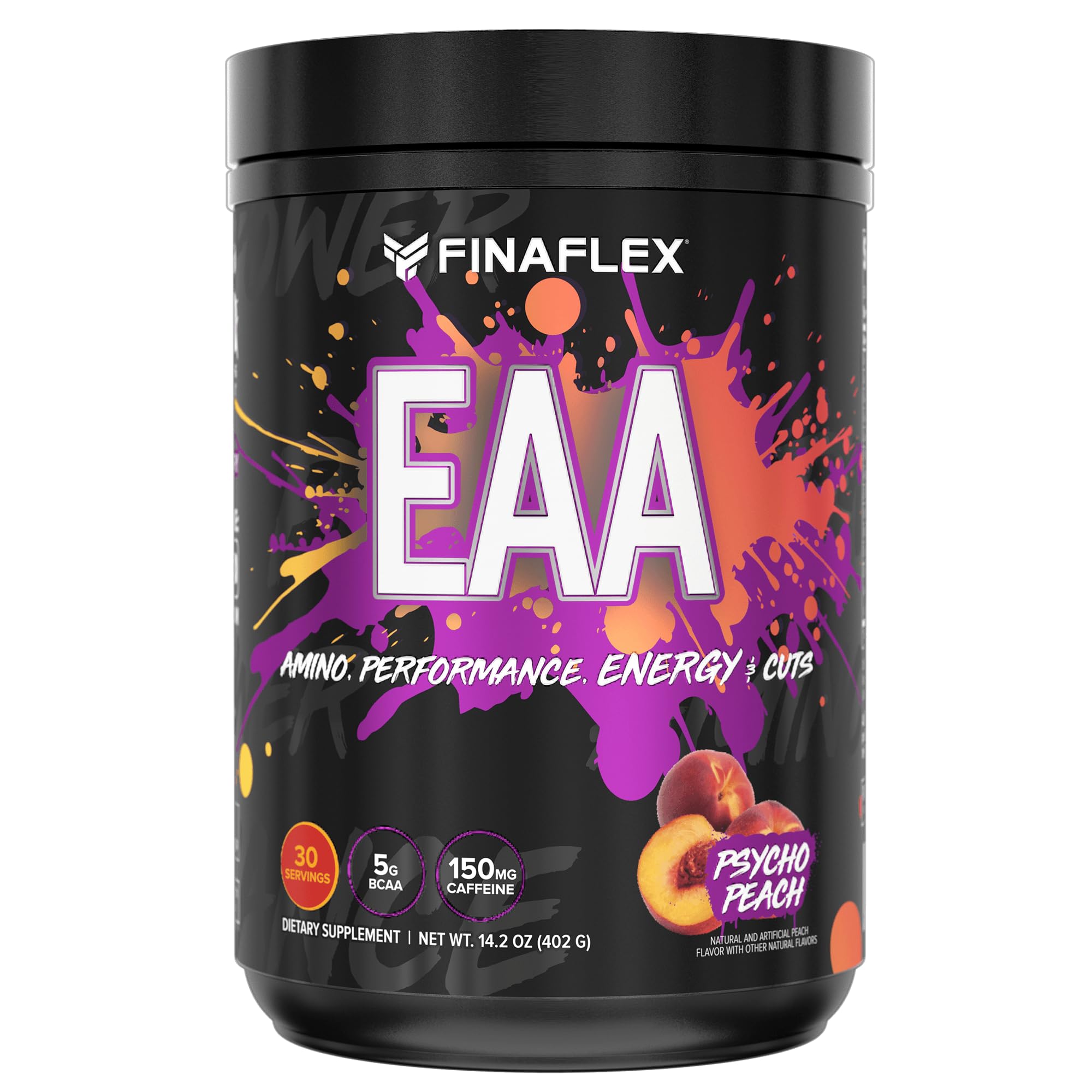 Front label of FINAFLEX EAA Psycho Peach 14.2 oz