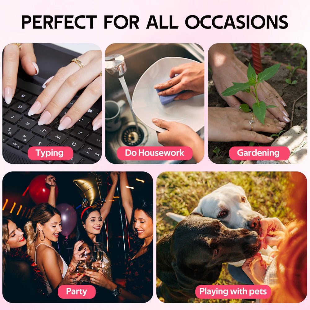 Findigit nails suitable for daily activities like typing and light gardening.