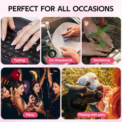 Findigit nails suitable for daily activities like typing and light gardening.