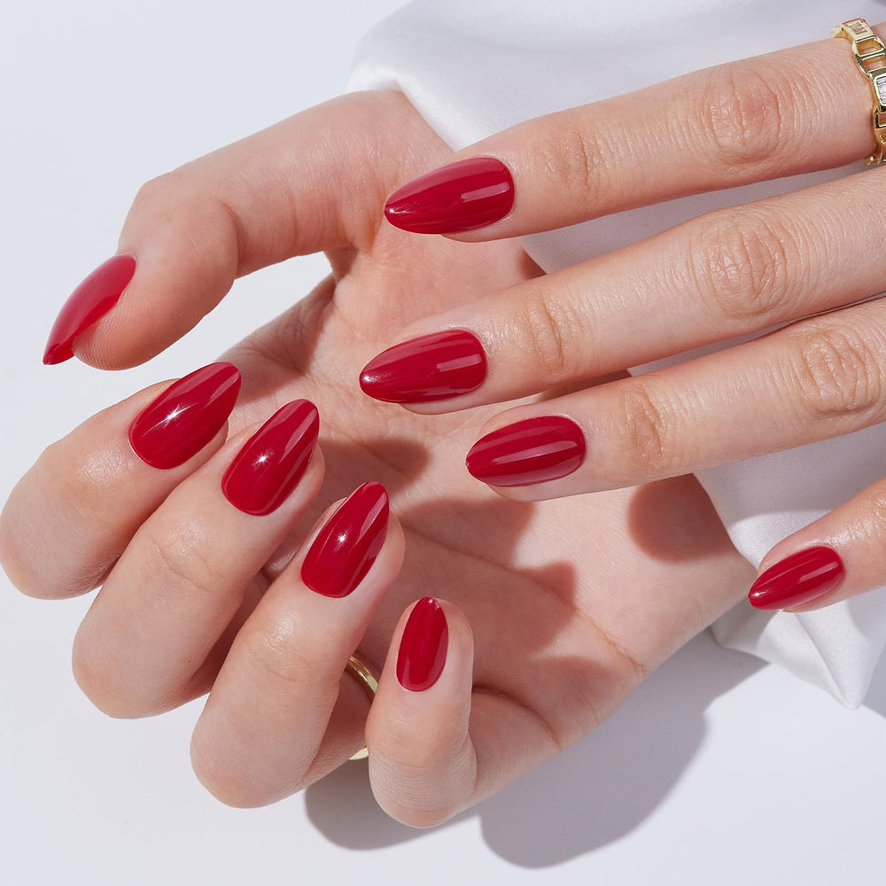Findigit soft gel color nails with gel-polish finish for durable shine.