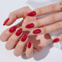 Findigit soft gel color nails with gel-polish finish for durable shine.