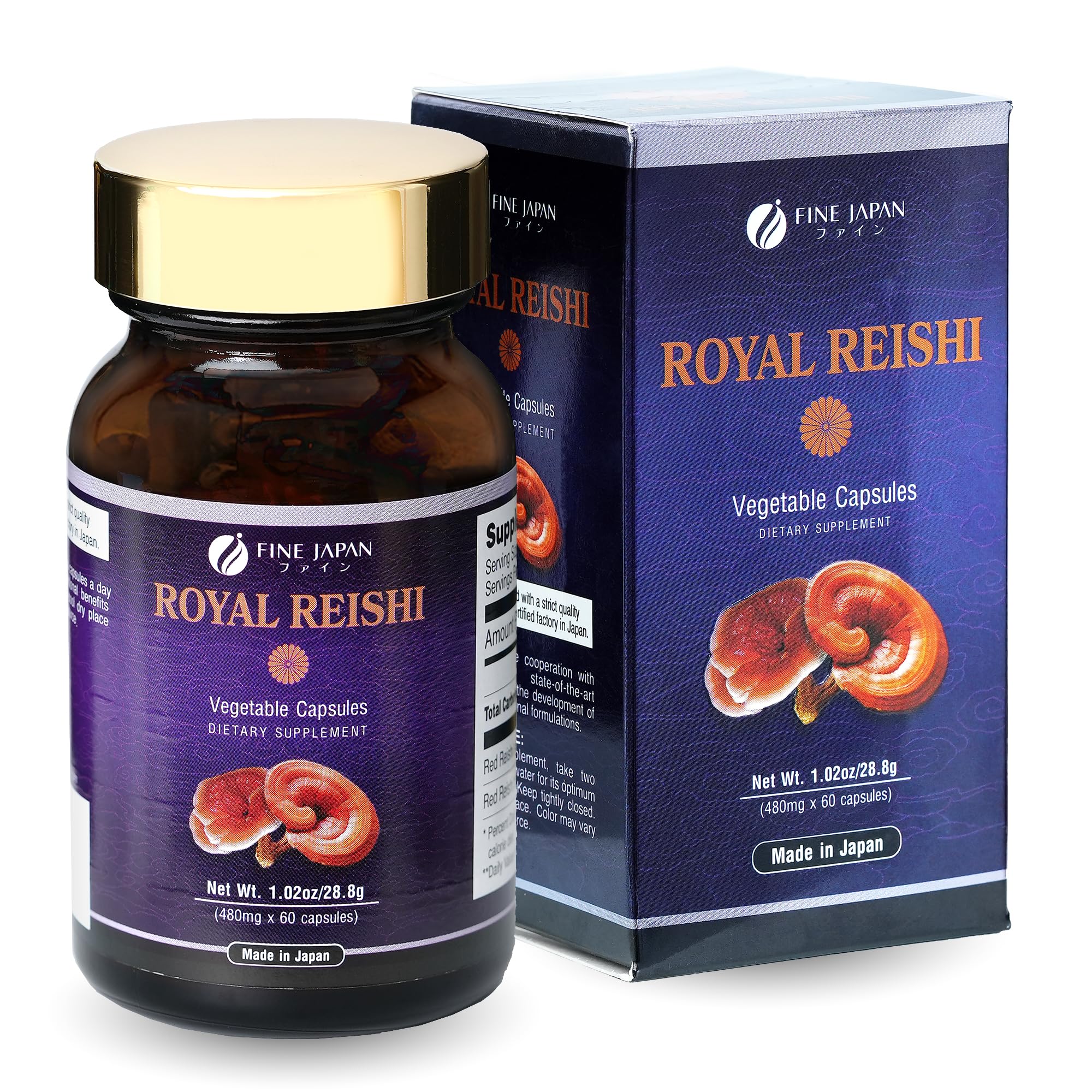 Fine Japan Royal Reishi Capsules bottle