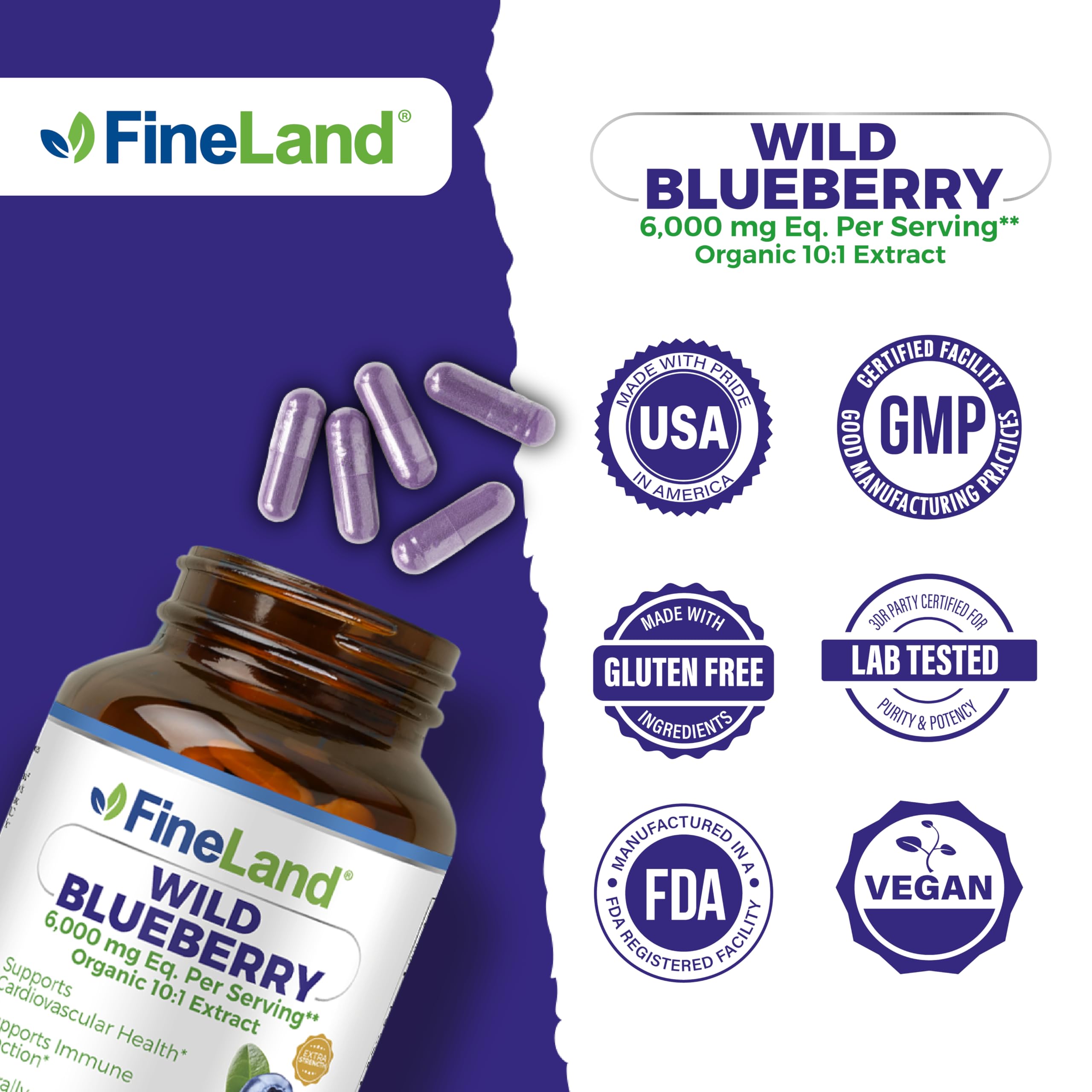 Made in USA, GMP-certified facility and third-party lab tested
