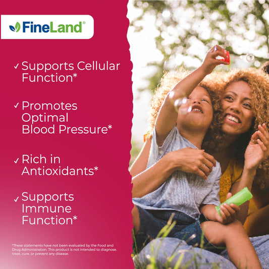 Label highlighting 40% Ellagic Acid standardization