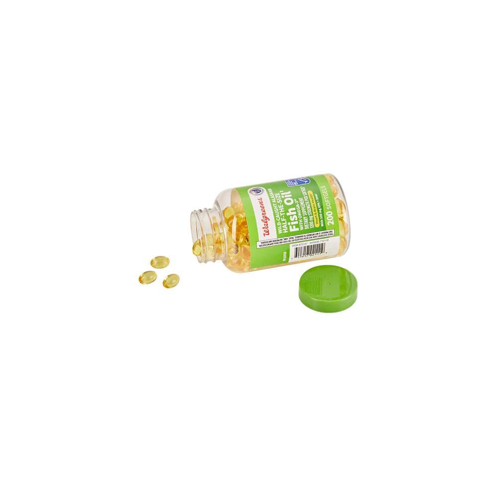 1200 mg omega-3 per softgel badge on bottle