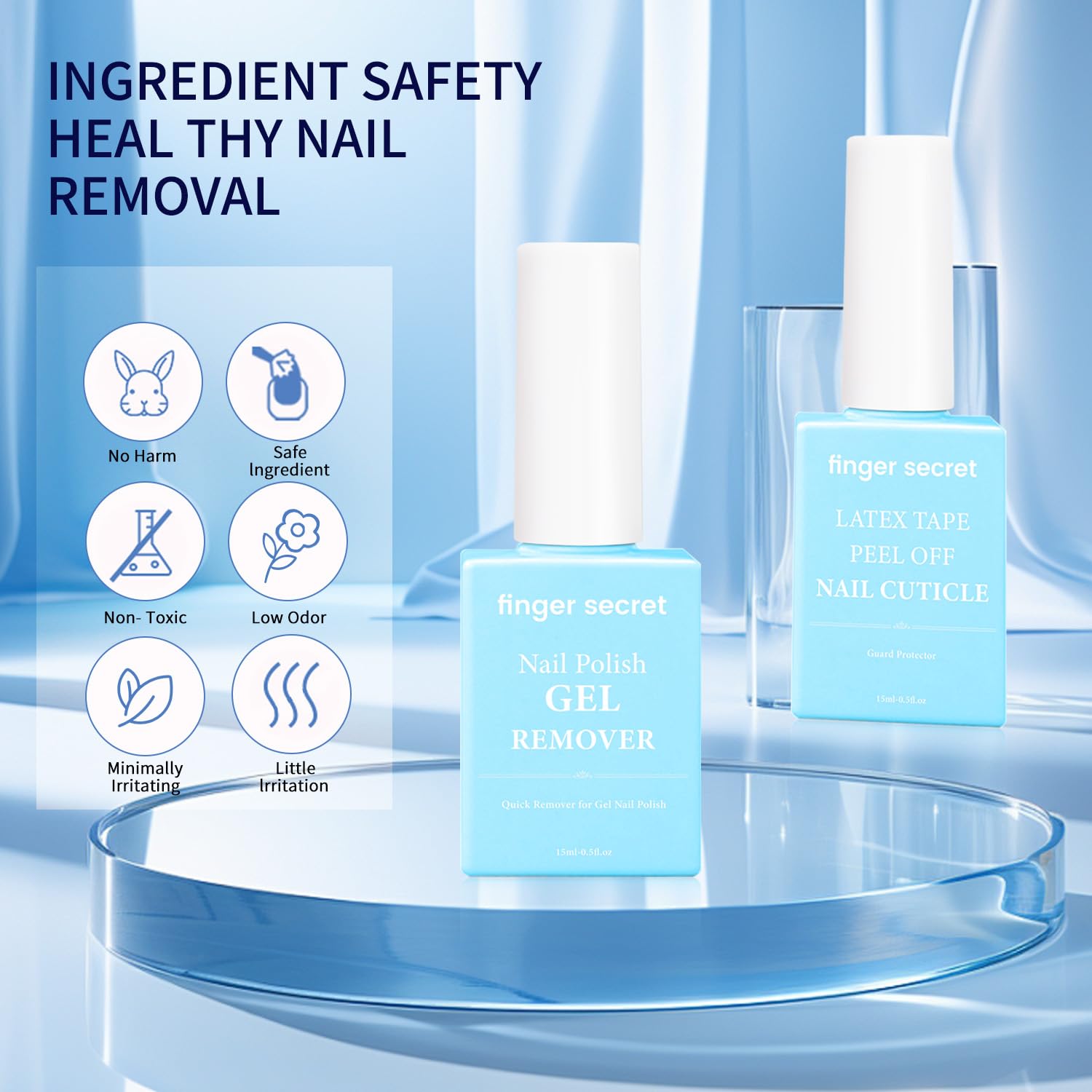 Finger Secret 3in1 nail strengthener supports natural nail resilience.