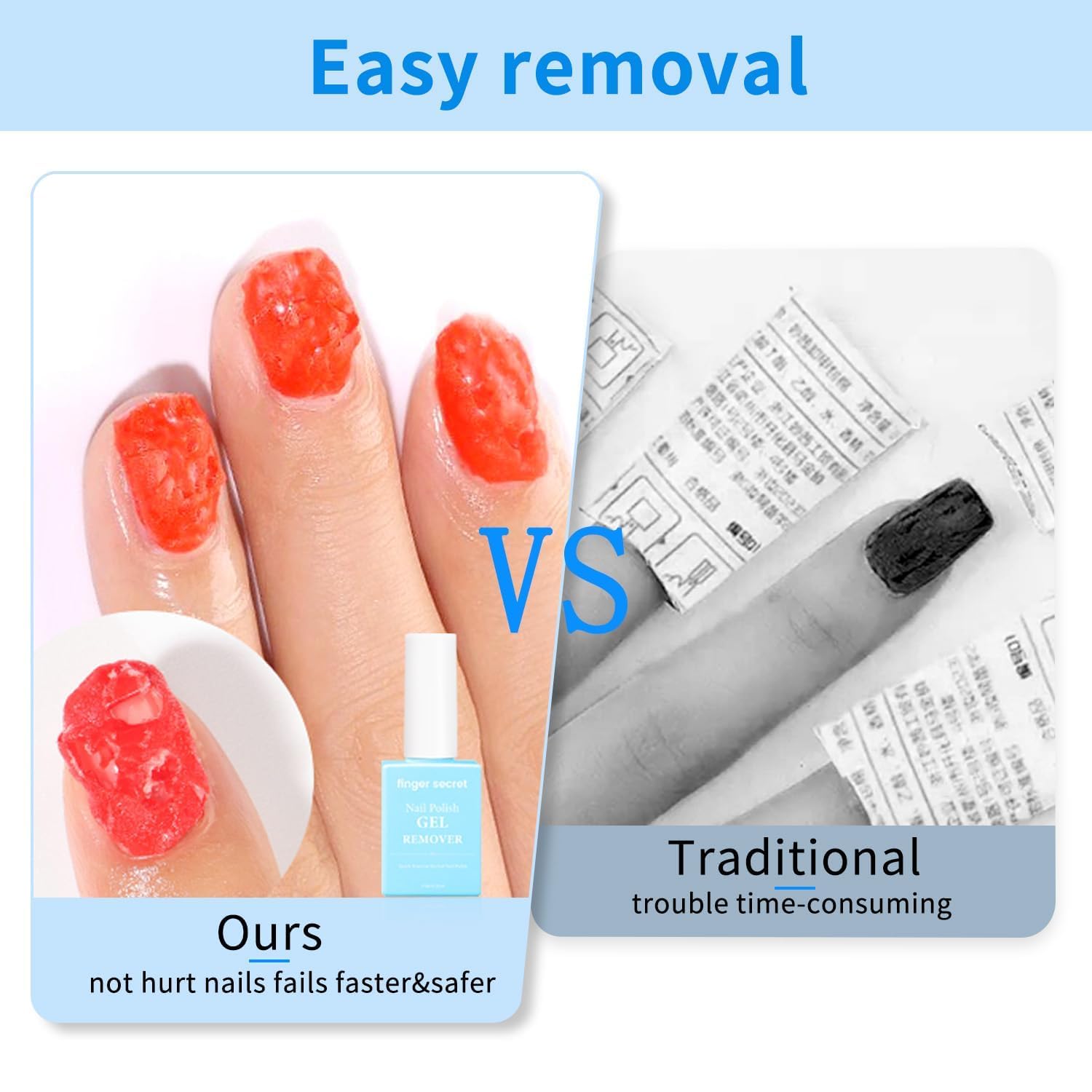 Finger Secret 3-in-1 strengthener promotes nail health.