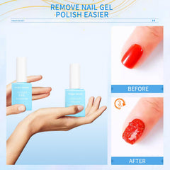 Finger Secret nail file and cuticle pusher for precise grooming.