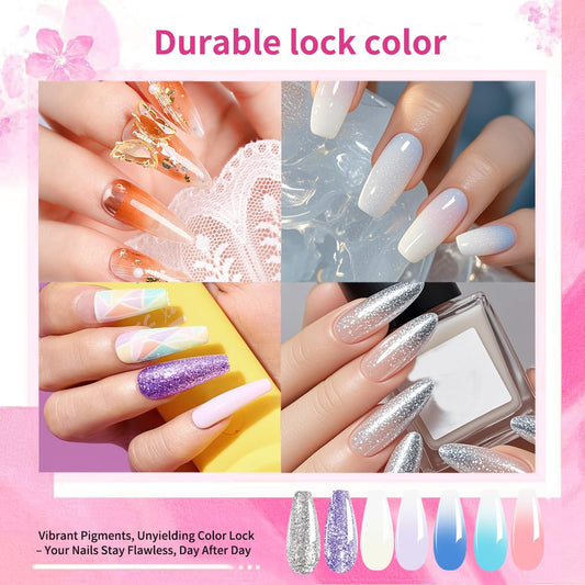 Finger Secret ombre gel palette 02 highlights bold color shift for nail artistry.