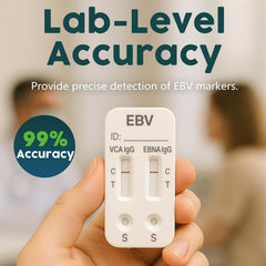 Fingerstick blood sample collection for at-home EBV test