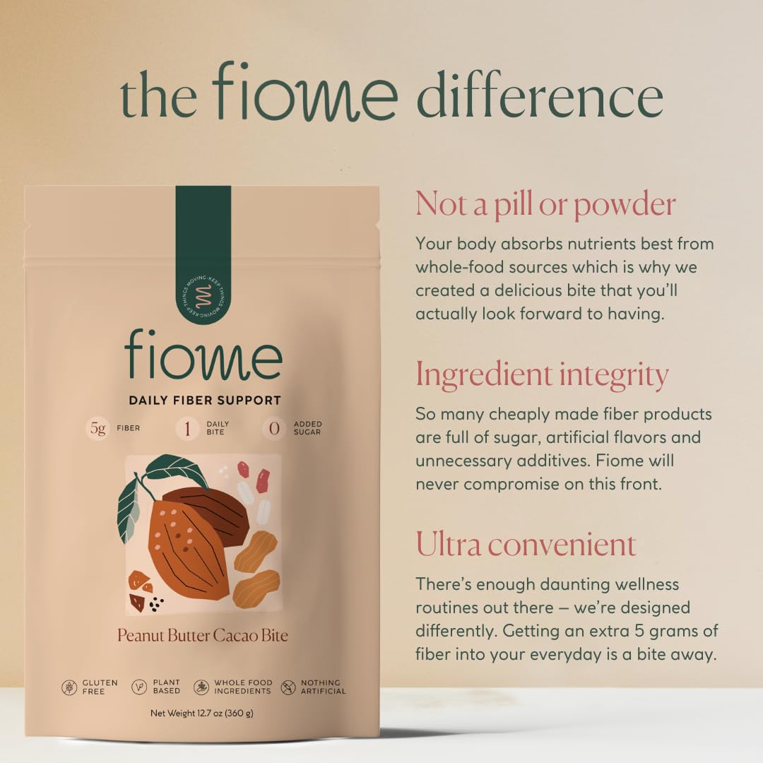 All-natural Fiome ingredients label