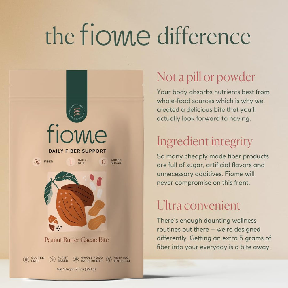 All-natural Fiome ingredients label