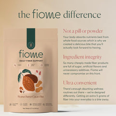 All-natural Fiome ingredients label