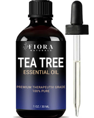 FiORA Naturals Tea Tree Oil bottle - 100% pure steam-distilled oil