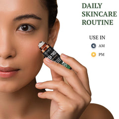 Natural ingredients label on Fiora Naturals Tea Tree Oil Roll-On