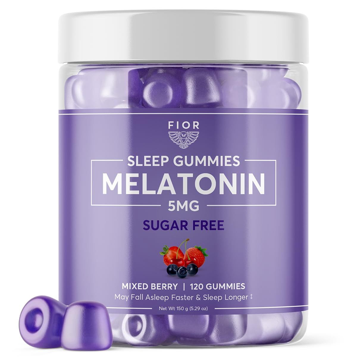 FIOR Sugar Free Sleep Gummies bottle front