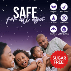 Adult and kid-friendly melatonin gummies