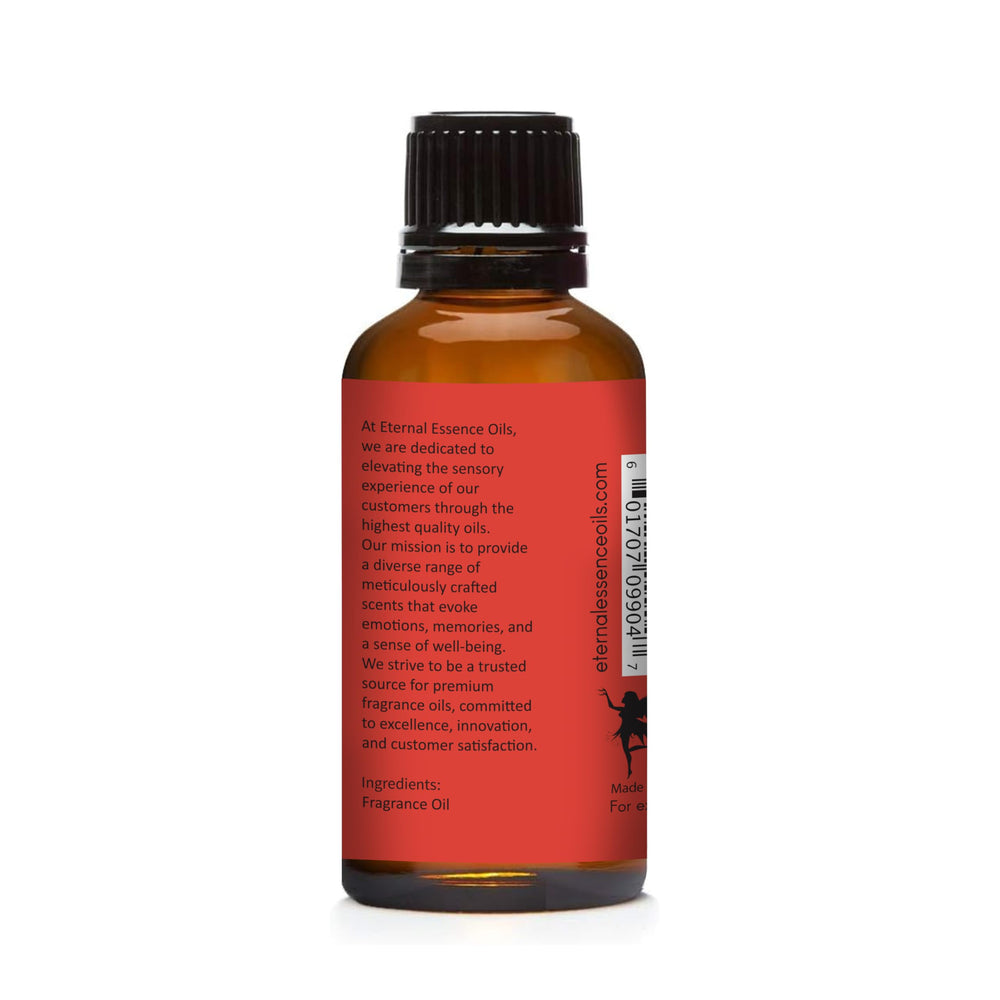 Lifestyle shot of Fire Amber fragrance oil used in candle making and cosmetics