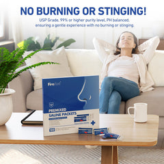 FireAnt pH balanced saline for soothing nasal rinses.