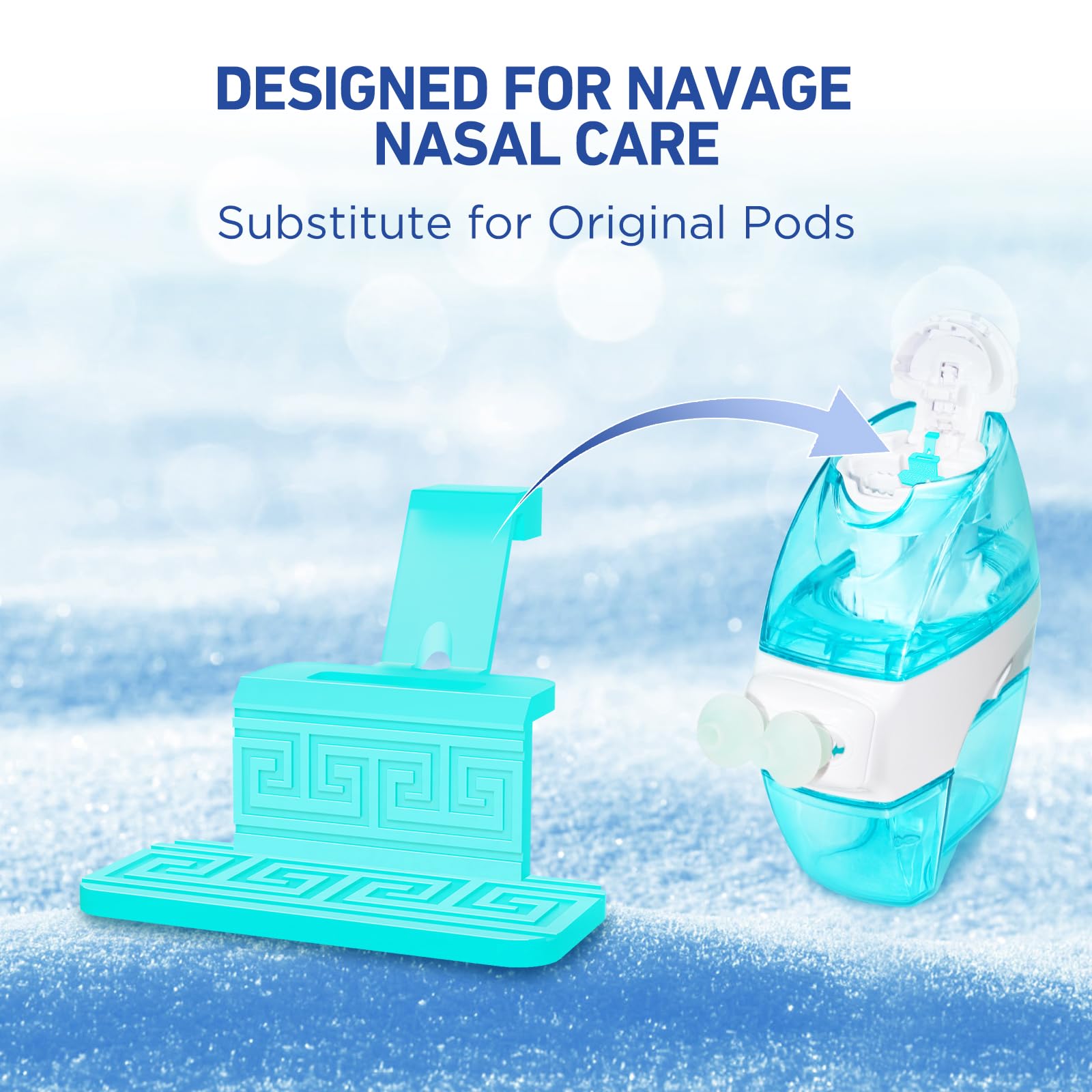 FireAnt silicone saline pads refills, 16 packs, compact and travel-friendly.