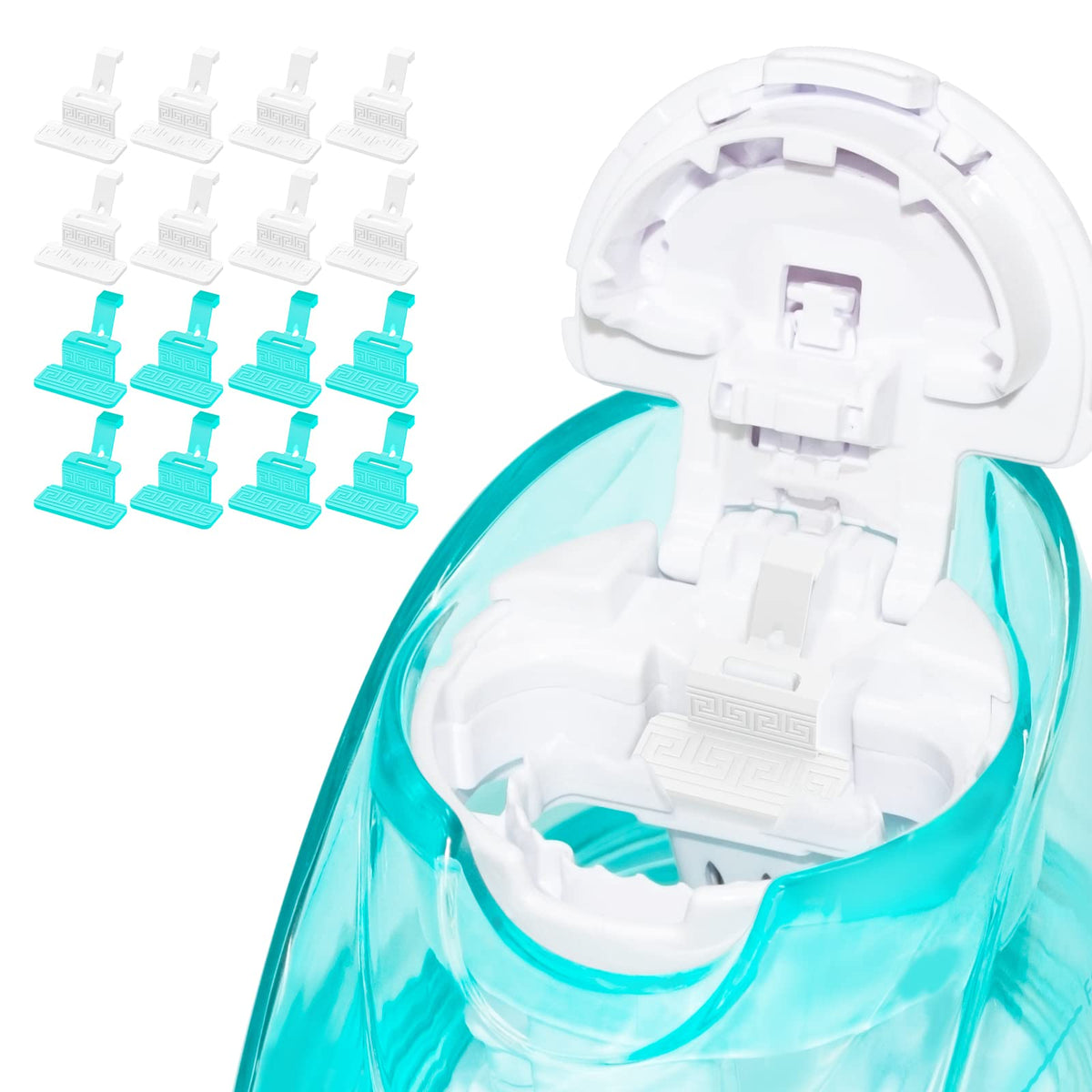 FireAnt silicone saline pod refill blue pack shown for Navage compatibility and cost savings.