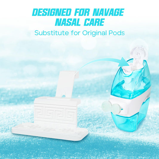 FireAnt Navage-compat pod refills close-up emphasizes durable silicone and safe materials for daily use.