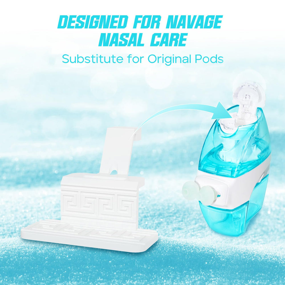 FireAnt Navage-compat pod refills close-up emphasizes durable silicone and safe materials for daily use.