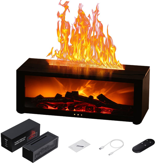Remote control for fireplace aroma diffuser