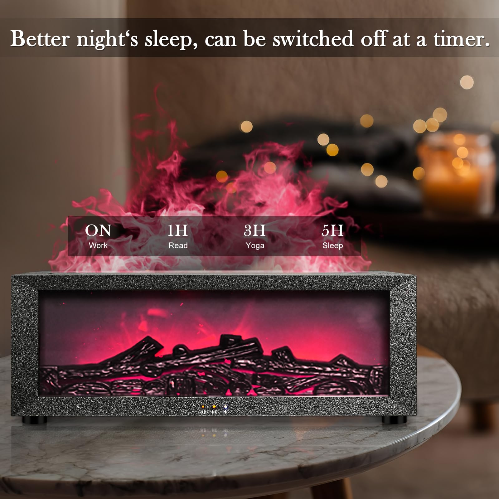 Ultra-quiet operation at 35 dB or less with ambient flame