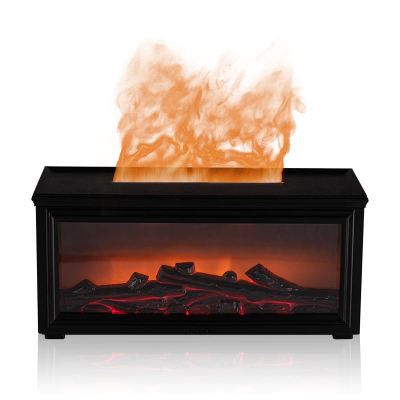 280ml fireplace diffuser with realistic flame ambient lighting