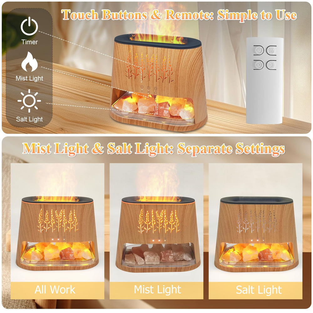 Remote-controlled diffuser with flame design