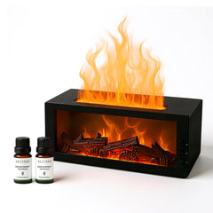 Front view of Lonyiabbi Fireplace Flame Diffuser and Humidifier