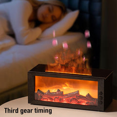 LED flame light with seven color options