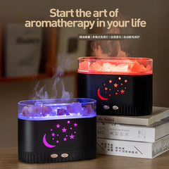 Fireplace flame-shaped humidifier diffuser