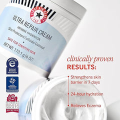 Ultra Repair Cream avec avoine colloidale pour apaiser et proteger la peau.