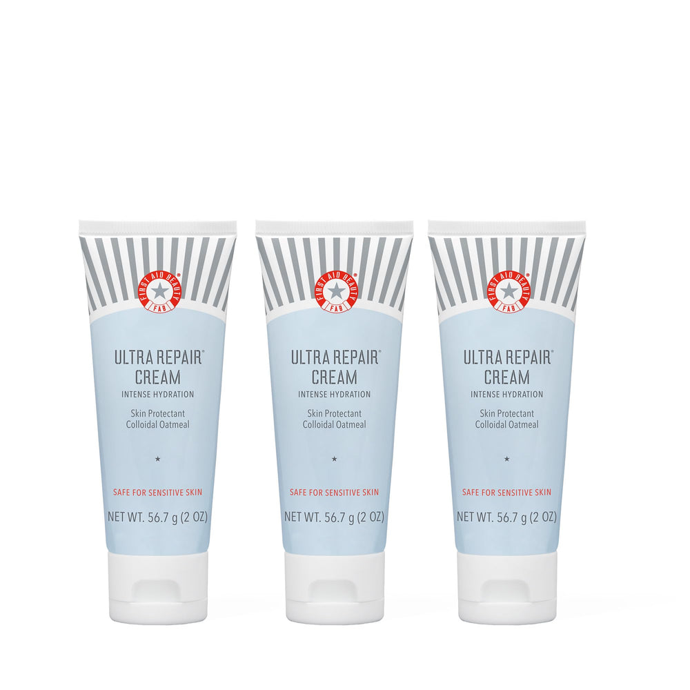 First Aid Beauty Ultra Repair Cream emballage 2 oz, hydratation pratique.