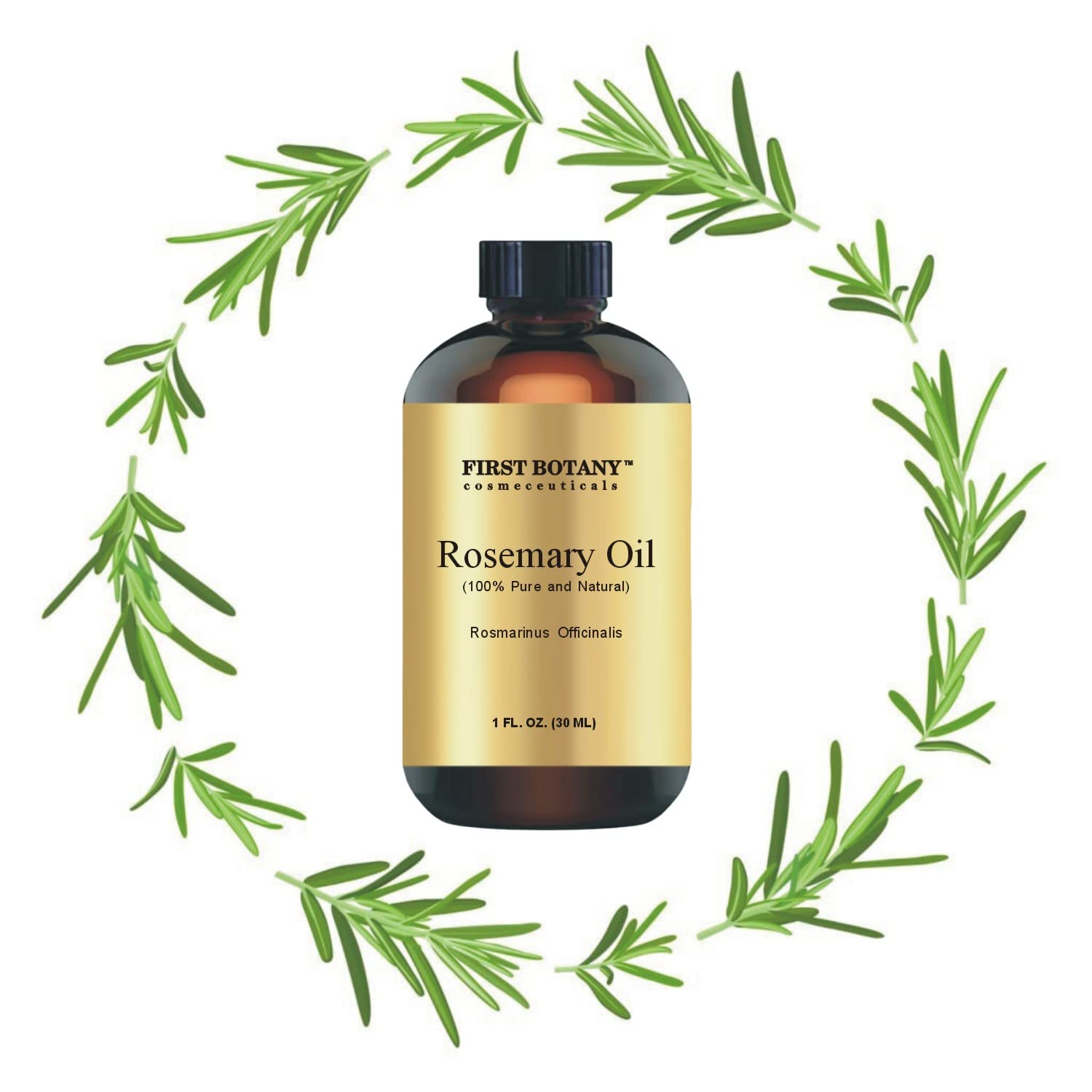Rosemary room spray bottle for home fragrance