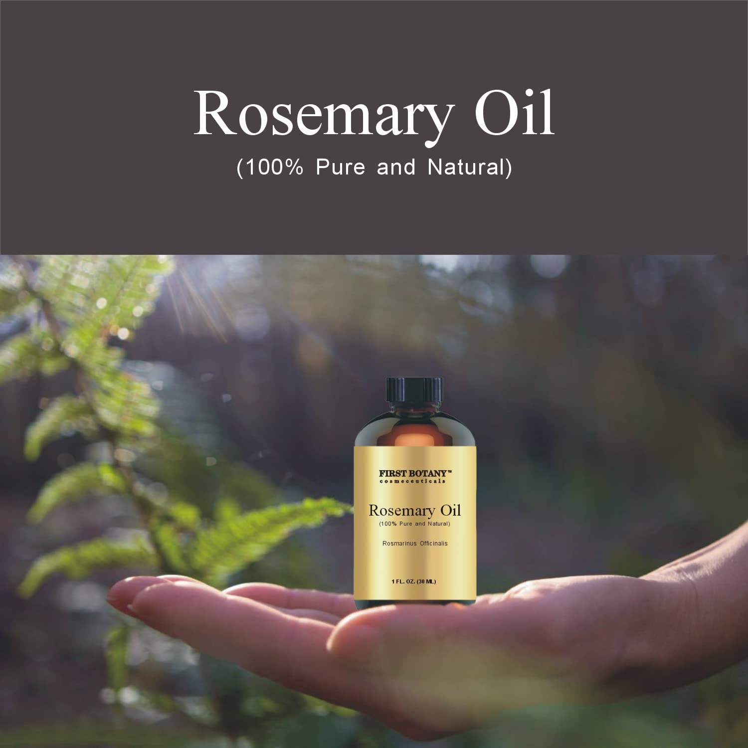 Rosemary essential oil used in soap and candle making