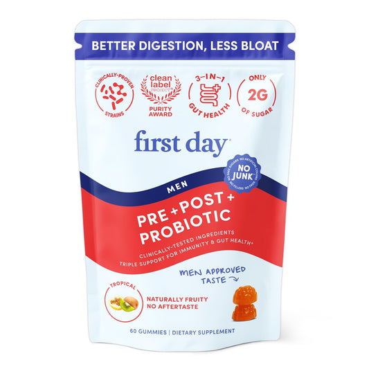Bottle of First Day 3-in-1 Probiotics for Men